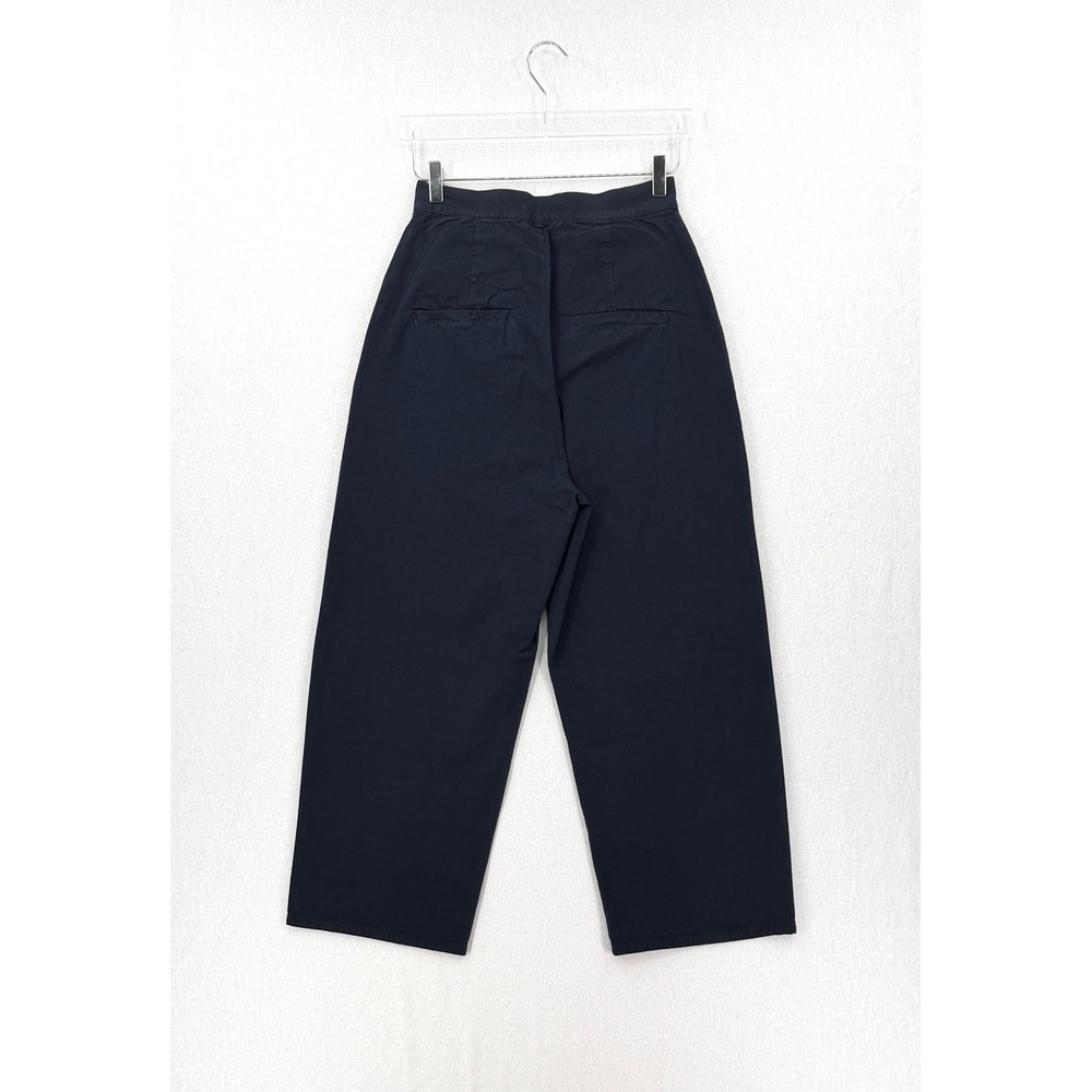 RUDY JUDE Pleated Trousers Pants Womens Black Indigo Size 2 High Rise Wide Leg - Picture 4 of 16
